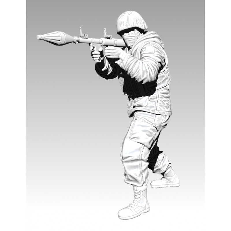 Paracel Miniatures Modern Eastern Europe Soldiers 2014 FIG B (RPG Man) (Plastic model) Bild 3