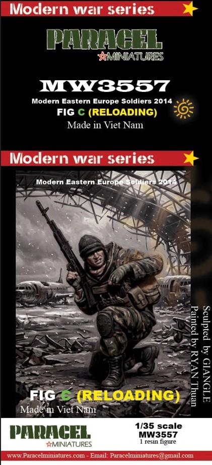 Paracel Miniatures Modern Eastern Europe Soldiers 2014 FIG C (Reloading) (Plastic model) gambar 2