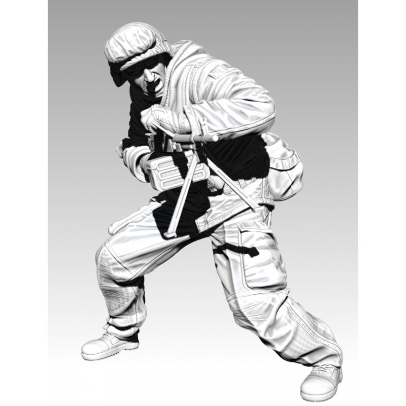 Paracel Miniatures Modern Eastern Europe Soldiers 2014 FIG D (MG) (Plastic model) image 3