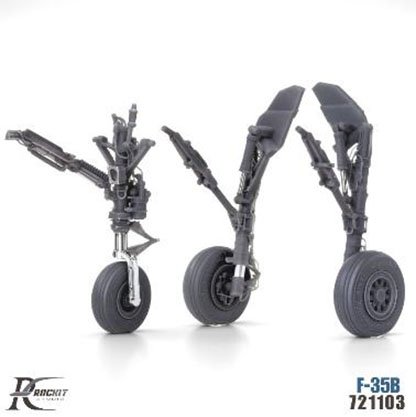 RocKit studio F-35B Landing Gear w/Weight Deforming Wheels (Normal posture) (for TAMIYA) (Plastic model) gambar 4