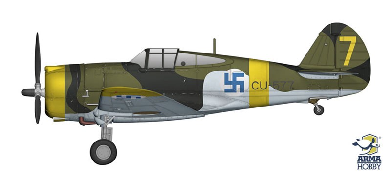 Arma Hobby Curtis Hawk H-75 A1/A2 `France / Finland` (Plastic model) gambar 4