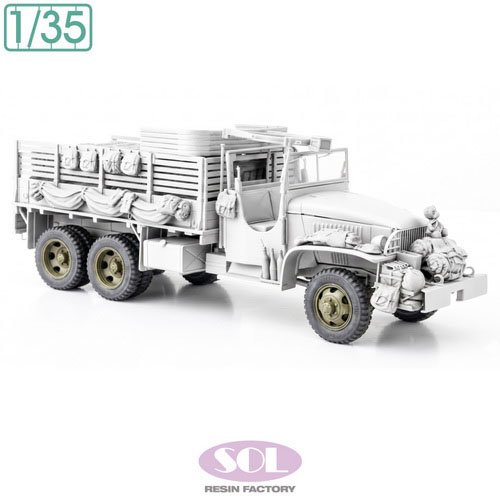 SOL Model WWII U.S 2.5t 6x6 Cargo Truck Wheel Tires Set (for TAMIYA) (Plastic model) hình ảnh 3