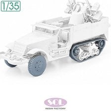 SOL Model Weighted Wheels &amp; Track for U.S. Army M16 MG MC (for AFV CLUB) (Plastic model)