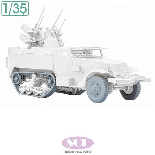 SOL Model Weighted Wheels &amp; Track for U.S. Army M16 MG MC (for AFV CLUB) (Plastic model) hình ảnh 3