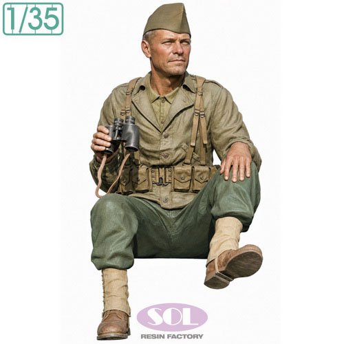 SOL Model WWII U.S. Army Vehicle Crewman (Plastic model) hình ảnh 2