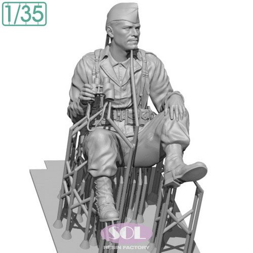 SOL Model WWII U.S. Army Vehicle Crewman (Plastic model) hình ảnh 4