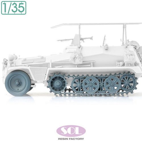 SOL Model German Sd.kfz.250/3 Weighted Wheels &amp; Track Detail-Up Set (for TAMIYA) (Plastic model) imagen 3