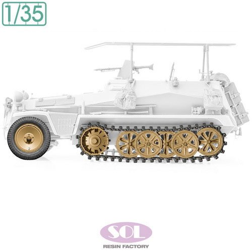 SOL Model German Sd.kfz.250/3 Weighted Wheels &amp; Track Detail-Up Set (for TAMIYA) (Plastic model) imagen 4