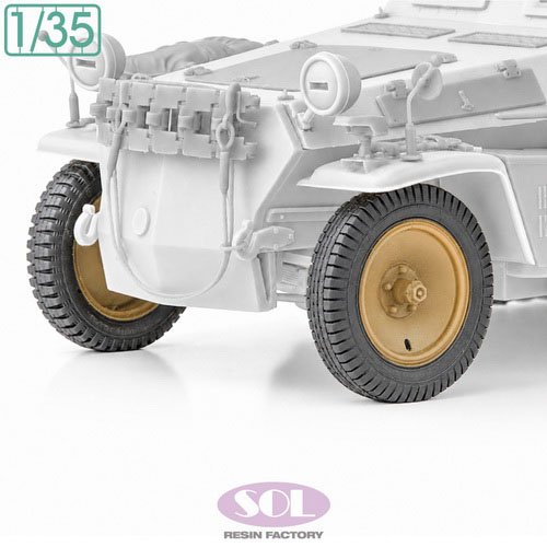 SOL Model German Sd.kfz.250/3 Weighted Wheels Detail-Up Set (for TAMIYA) (Plastic model) hình ảnh 2