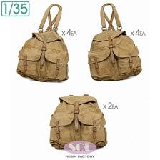 SOL Model WWII German M41 Tropical Rucksack Set - 10pcs (Plastic model)