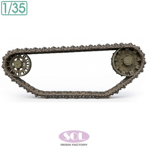 SOL Model Weighted Wheels &amp; Track with Chain for U.S. M16 MG MC (for AFV CLUB) Bild 6
