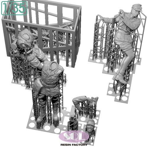 SOL Model WWII German Sd.kfz.250/3 Crew &amp; MG34 (Plastic model) รูปภาพ 4