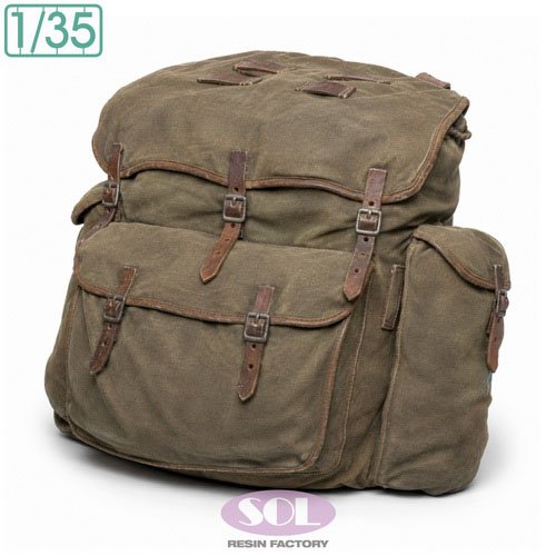 SOL Model WWII German M31 Gebirgsjager Rucksack Early type (Set of 4) (Plastic model) imagen 3