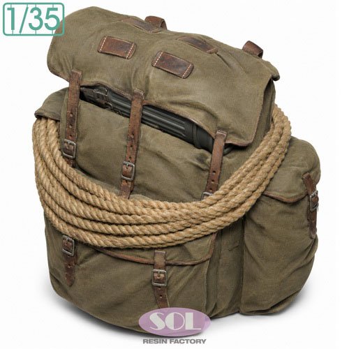 SOL Model WWII German M31 Gebirgsjager Rucksack Early type (Set of 4) (Plastic model) imagen 4