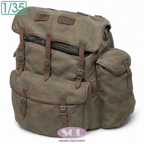 SOL Model WWII German M31 Gebirgsjager Rucksack Early type (Set of 4) (Plastic model) imagen 5