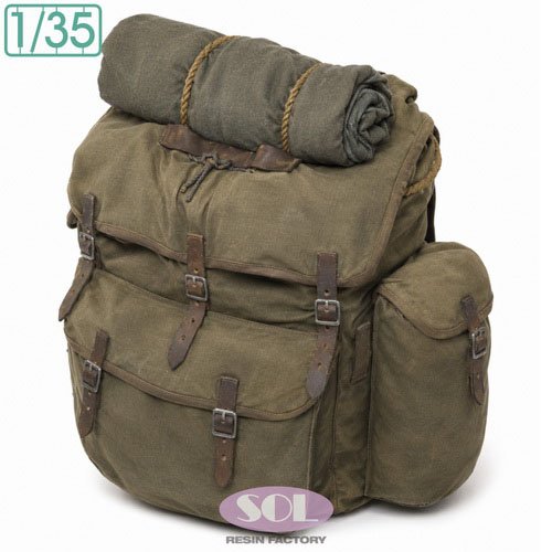 SOL Model WWII German M31 Gebirgsjager Rucksack Early type (Set of 4) (Plastic model) imagen 6