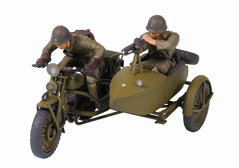 Pit-Road IJA Type 97 Motorcycle Rikuo with Sidecar (Plastic model) image 3
