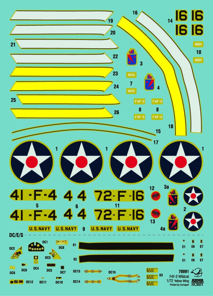Arma Hobby F4F-3 Wildcat `Yellow Wings` (Plastic model) 图片 5