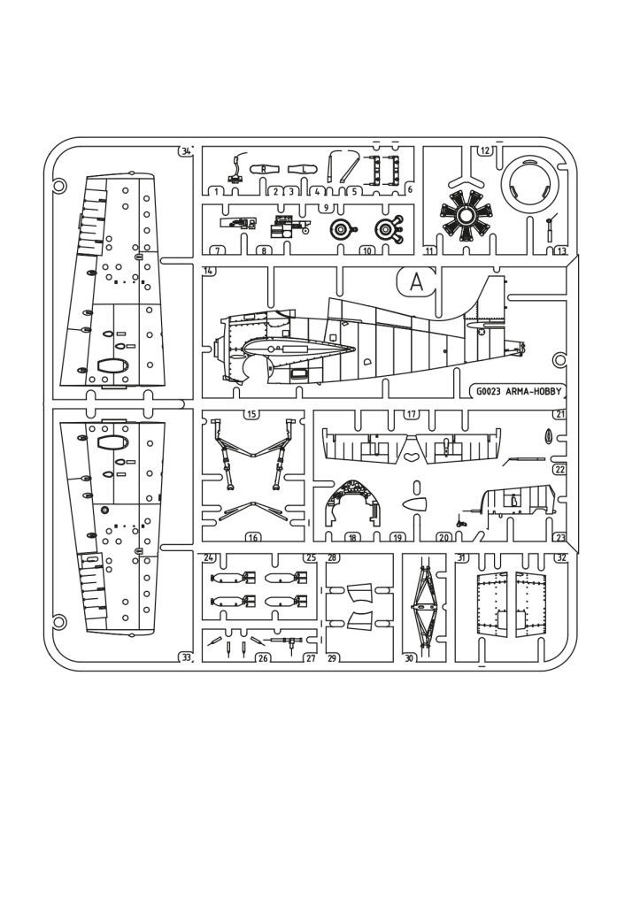Arma Hobby F4F-3 Wildcat `Yellow Wings` (Plastic model) 图片 7