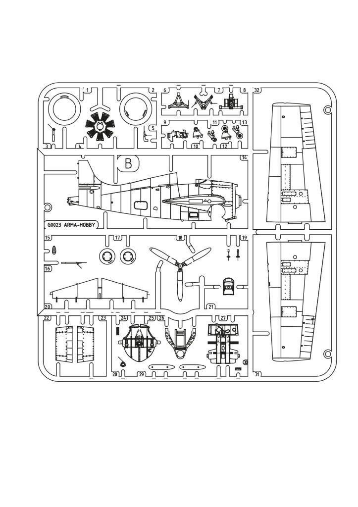 Arma Hobby F4F-3 Wildcat `Yellow Wings` (Plastic model) 图片 8