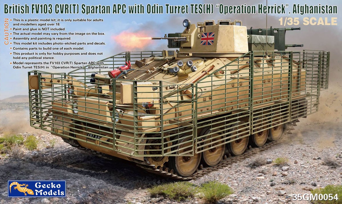 Gecko Models British FV 103 CVR(T) Spartan APC w/Odin Turrel TES(H) `Operation Herrick`,Afghanistan (Plastic model) hình ảnh 2