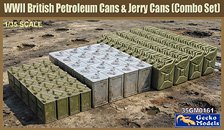 Gecko Models WWII British Petroleum Cans &amp; Jerry Cans [Combo Set] (Plastic model)