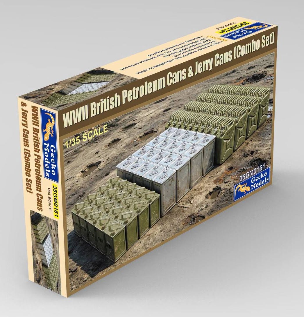 Gecko Models WWII British Petroleum Cans &amp; Jerry Cans [Combo Set] (Plastic model) Bild 3