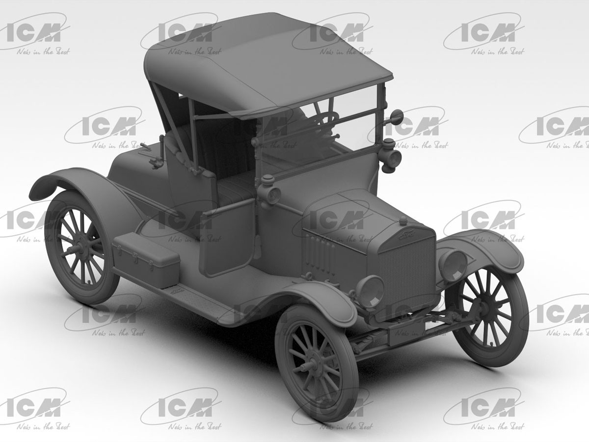ICM Ford Model T Runabout 1918 (Plastic model) hình ảnh 3