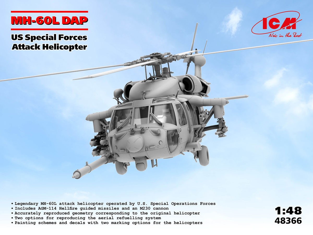 ICM MH-60L DAP US Special Forces Attack Helicopter (Plastic model) 图片 2