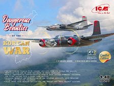 ICM `Dangerous Beauties of the Korean War` B-26 Invader (Set of 2) (Plastic model)