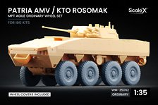 Scale X Patria AMV / KTO Rosomak XZL+ Ordinary Wheel Set, (for IBG) (Plastic model)