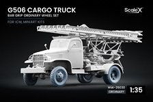 Scale X G506 Cargo Truck Bar Grip Ordinary wheel set, (for ICM, MiniArt) (Plastic model)