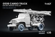 Scale X G506 Cargo Truck Bar Grip Ordinary wheel set, (for ICM, MiniArt) (Plastic model) gambar 1