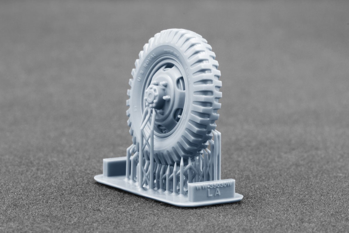 Scale X G506 Cargo Truck Bar Grip Weighted WheelSet, (for ICM, MiniArt) (Plastic model) imagen 4
