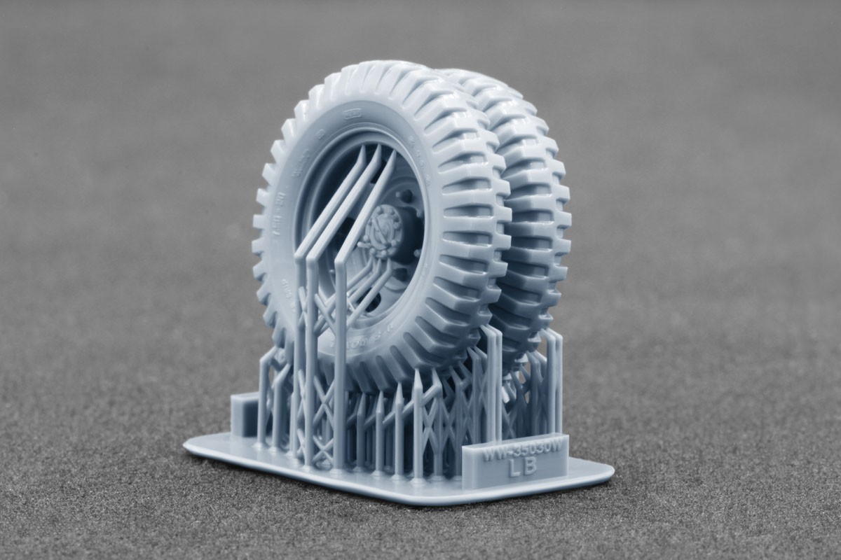 Scale X G506 Cargo Truck Bar Grip Weighted WheelSet, (for ICM, MiniArt) (Plastic model) imagen 5