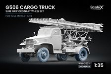 Scale X G506 Cargo Truck Sure Grip Ordinary wheel set, (for ICM, MiniArt) (Plastic model)