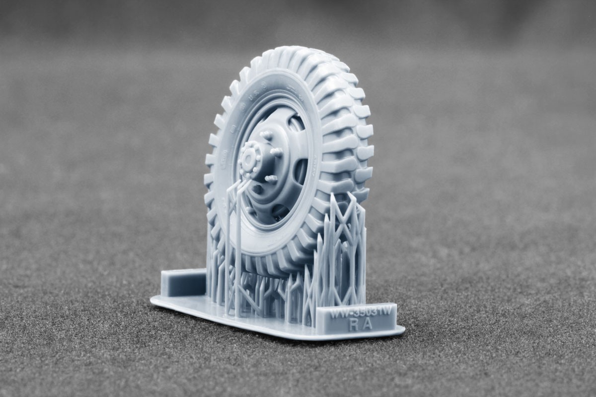 Scale X G506 Cargo Truck Sure Grip Weighted WheelSet, (for ICM, MiniArt) (Plastic model) imagen 4