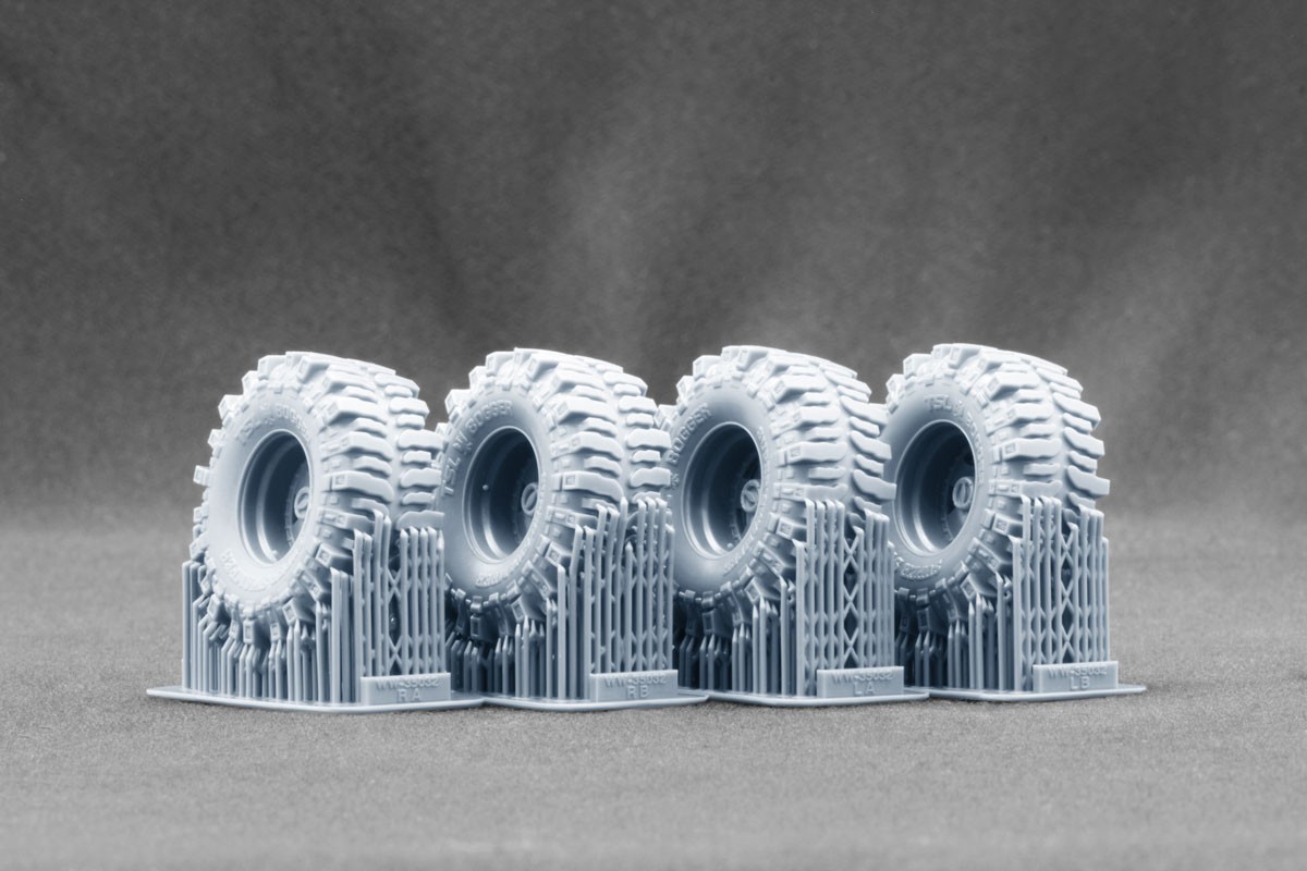 Scale X G506 Cargo Truck Rat Rod Ordinary wheel set, (for ICM, MiniArt) (Plastic model) รูปภาพ 3