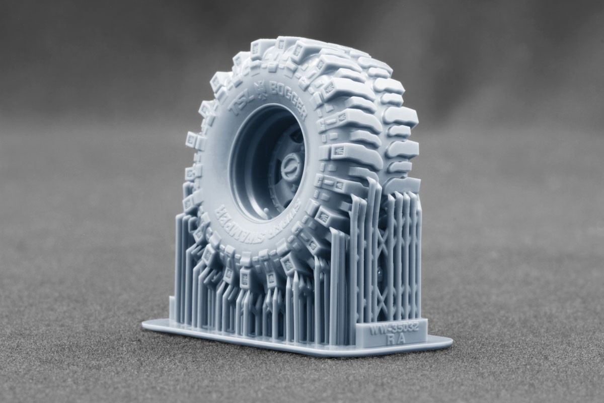 Scale X G506 Cargo Truck Rat Rod Ordinary wheel set, (for ICM, MiniArt) (Plastic model) รูปภาพ 4