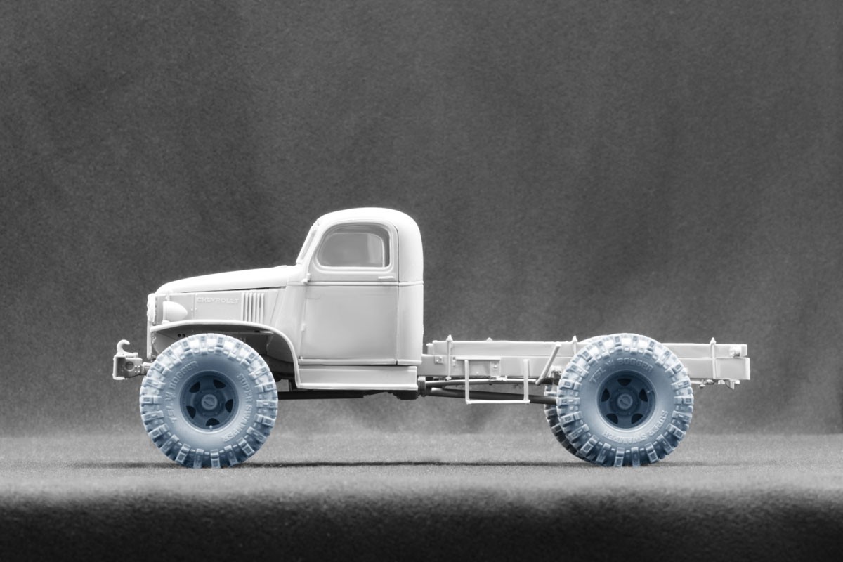 Scale X G506 Cargo Truck Rat Rod Ordinary wheel set, (for ICM, MiniArt) (Plastic model) รูปภาพ 6