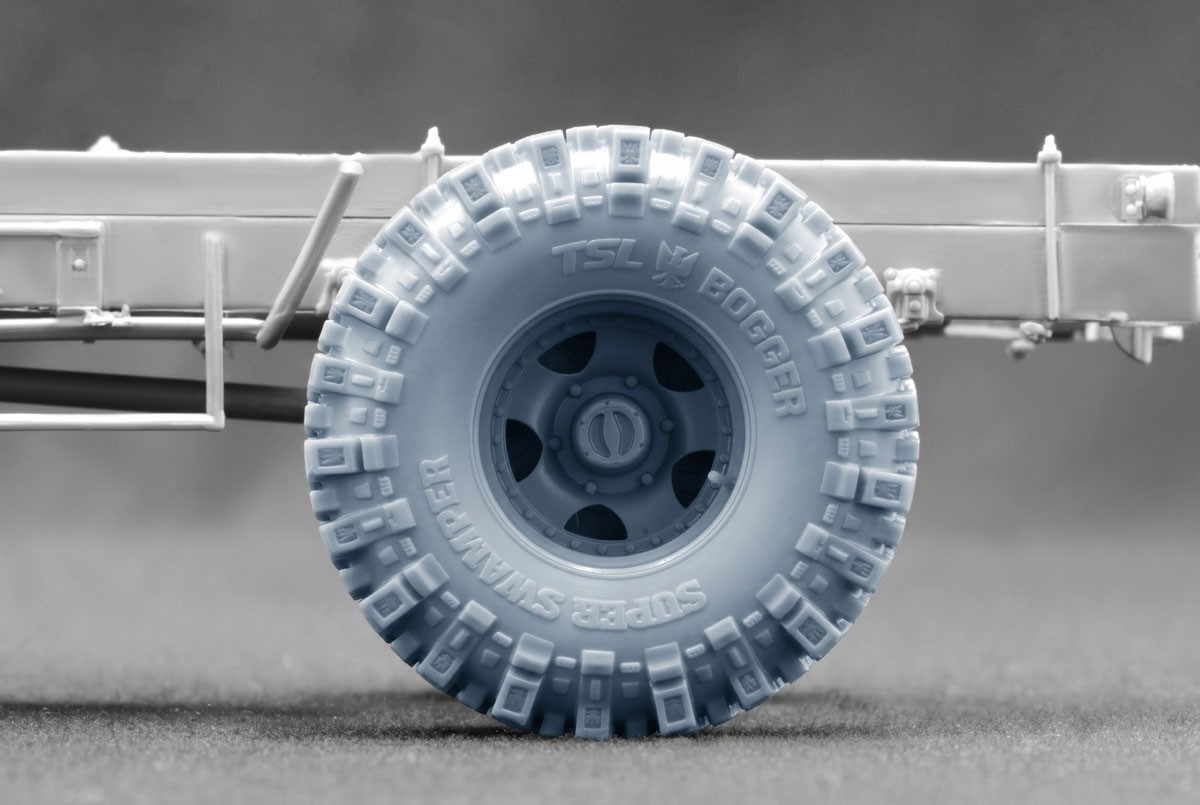 Scale X G506 Cargo Truck Rat Rod Ordinary wheel set, (for ICM, MiniArt) (Plastic model) รูปภาพ 7