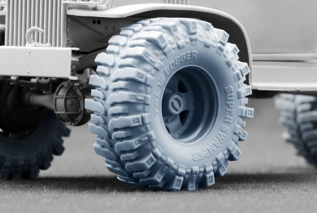 Scale X G506 Cargo Truck Rat Rod Ordinary wheel set, (for ICM, MiniArt) (Plastic model) รูปภาพ 8