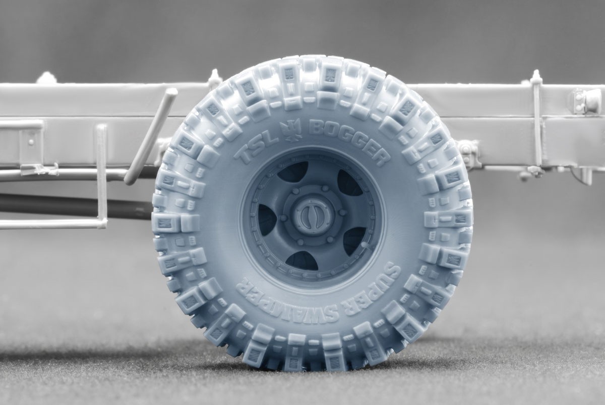 Scale X G506 Cargo Truck Rat Rod Weighted WheelSet, (for ICM, MiniArt) (Plastic model) imagen 7
