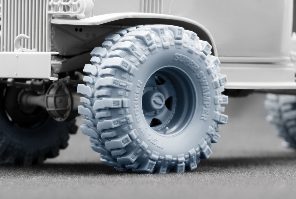 Scale X G506 Cargo Truck Rat Rod Weighted WheelSet, (for ICM, MiniArt) (Plastic model) imagen 8