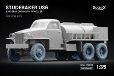 Scale X Studebaker US6 Bar Grip Ordinary Wheel Set, (for ICM) (Plastic model) imagen 1