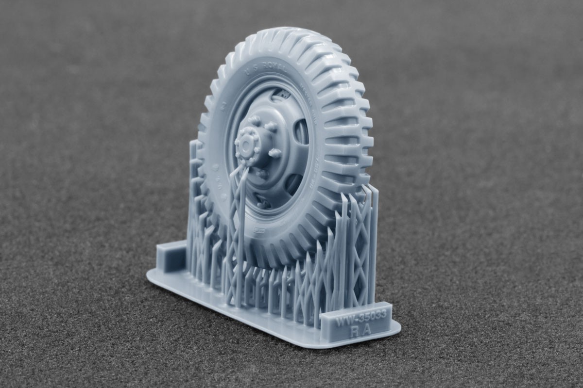Scale X Studebaker US6 Bar Grip Ordinary Wheel Set, (for ICM) (Plastic model) imagen 4