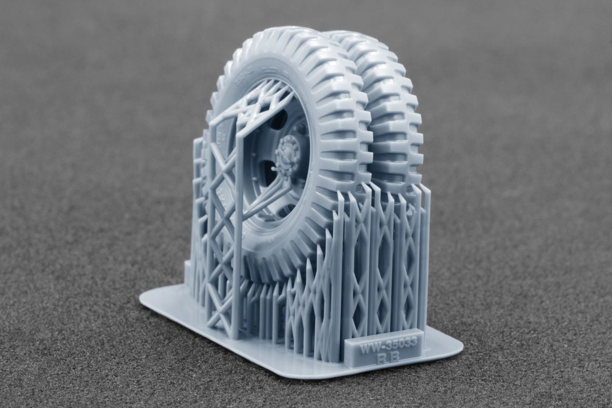 Scale X Studebaker US6 Bar Grip Ordinary Wheel Set, (for ICM) (Plastic model) imagen 5