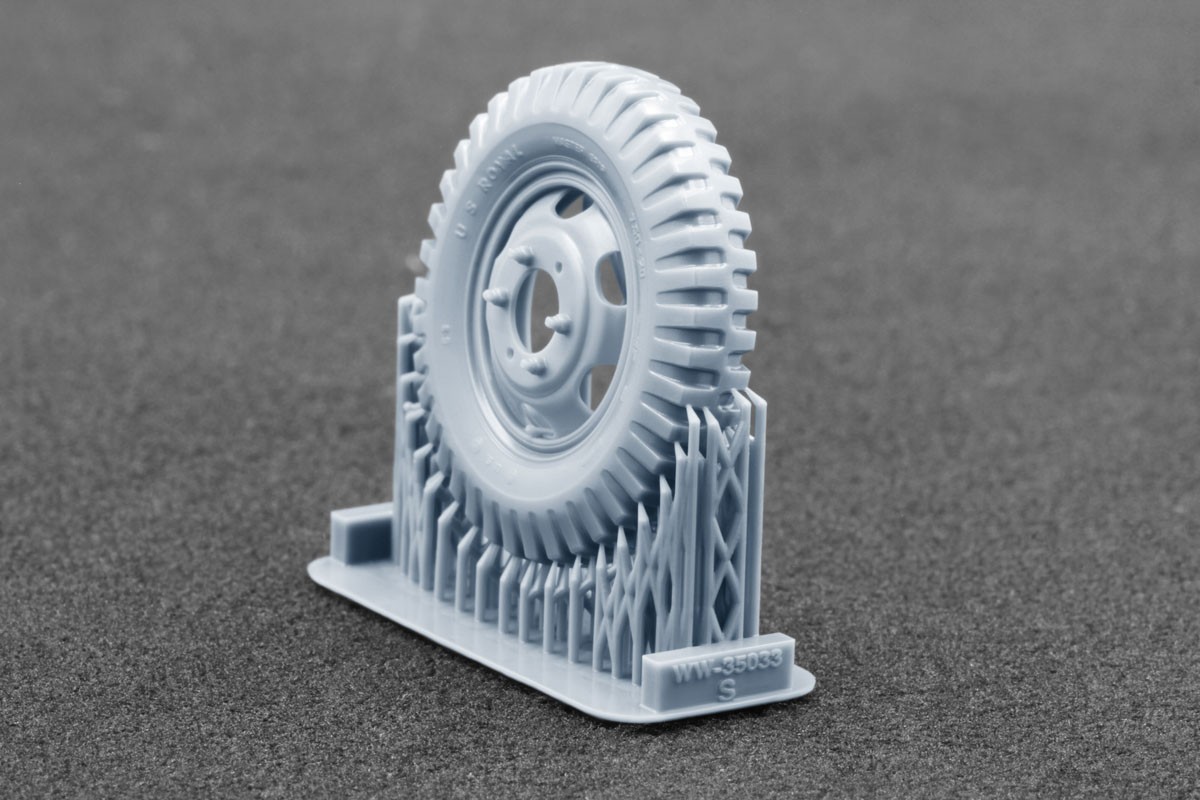 Scale X Studebaker US6 Bar Grip Ordinary Wheel Set, (for ICM) (Plastic model) imagen 6