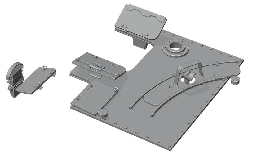 Rado Miniatures WWII Corrected Hetzer roof (for TAKOM) (Plastic model) Bild 5