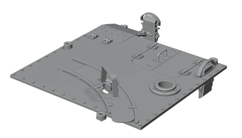Rado Miniatures WWII Corrected Hetzer roof (for TAKOM) (Plastic model) Bild 7